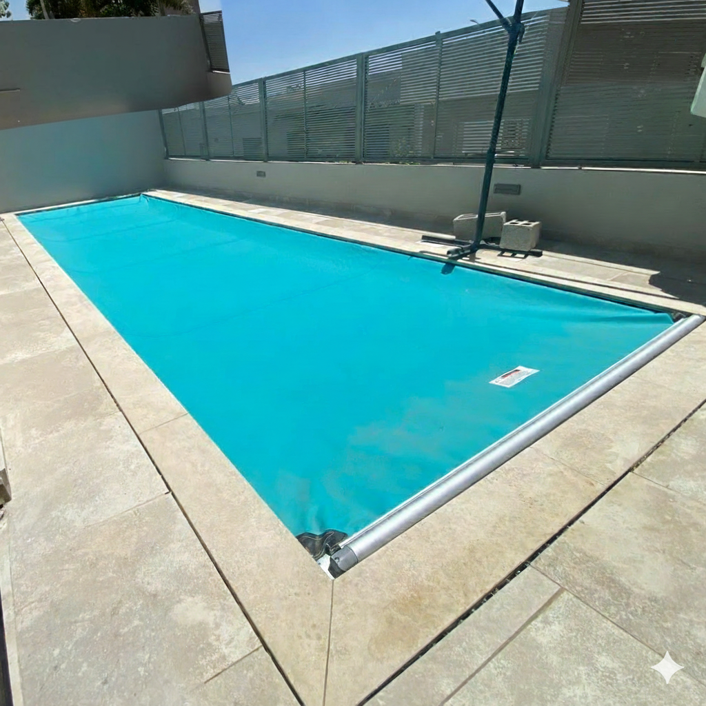 כיסוי בטיחות בריכה סגור